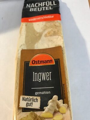 Ingwer Packung gemahlen Nachfüllpackung