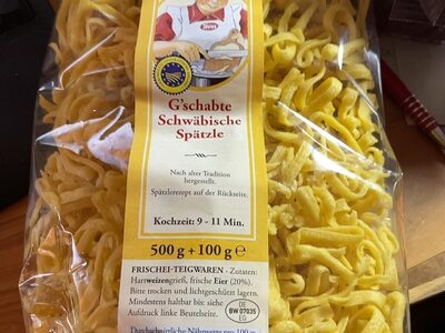 Spätzle g‘schabte schwäbische