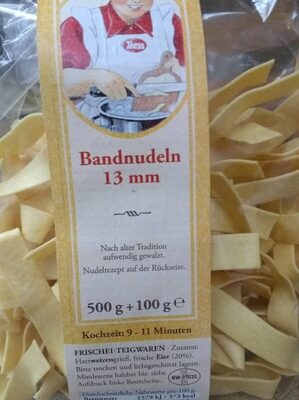 Bandnudeln 13mm front packaging