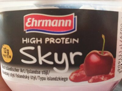 Skyr kersen front packaging