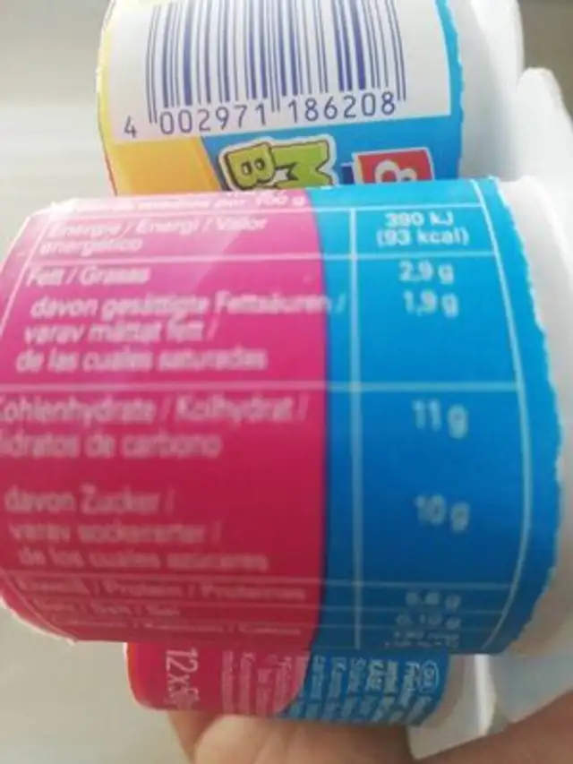 Montar backe nutrition facts table