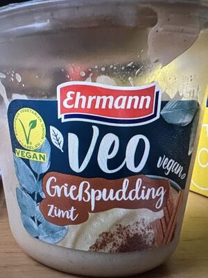 Veo vegan Grießpudding Zimt