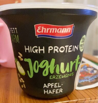 High Protein Joghurt, Apfel Hafer front packaging