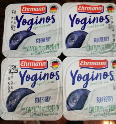 Yoginos blurberry front packaging