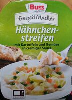 Hähnchenstreifen mit Kartoffeln und Gemüse