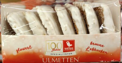 Ulmetten Braune Lebkuchen glasiert