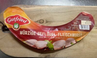 Würzige Geflügel – Fleischwurst front packaging