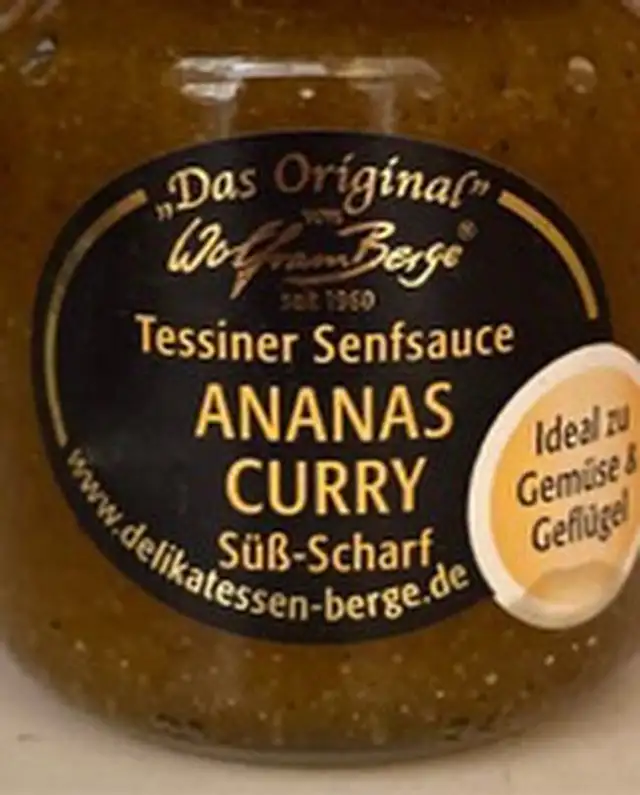 Ananas Curry Senfsauce