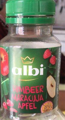 Jus de pomme, maracuja, framboise