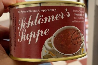 Schlömmer‘s Suppe front packaging
