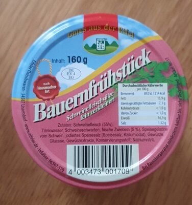 Bauernfrühstück front packaging