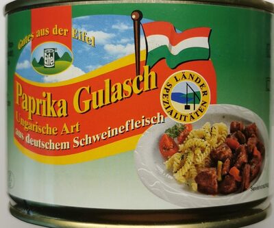 Paprika Gulasch, Ungarische Art aus Deutschem Schweinefleisch