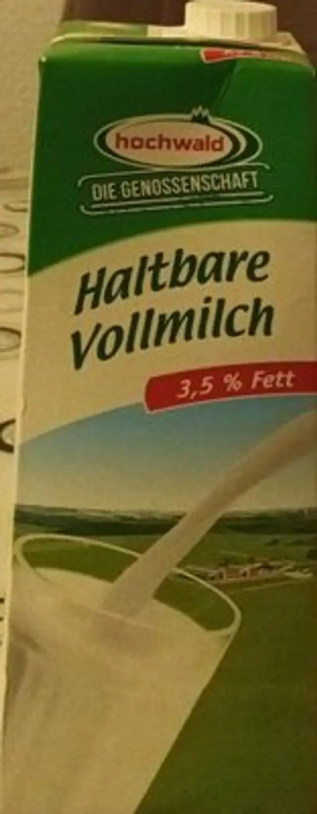 Haltbare Vollmilch front packaging