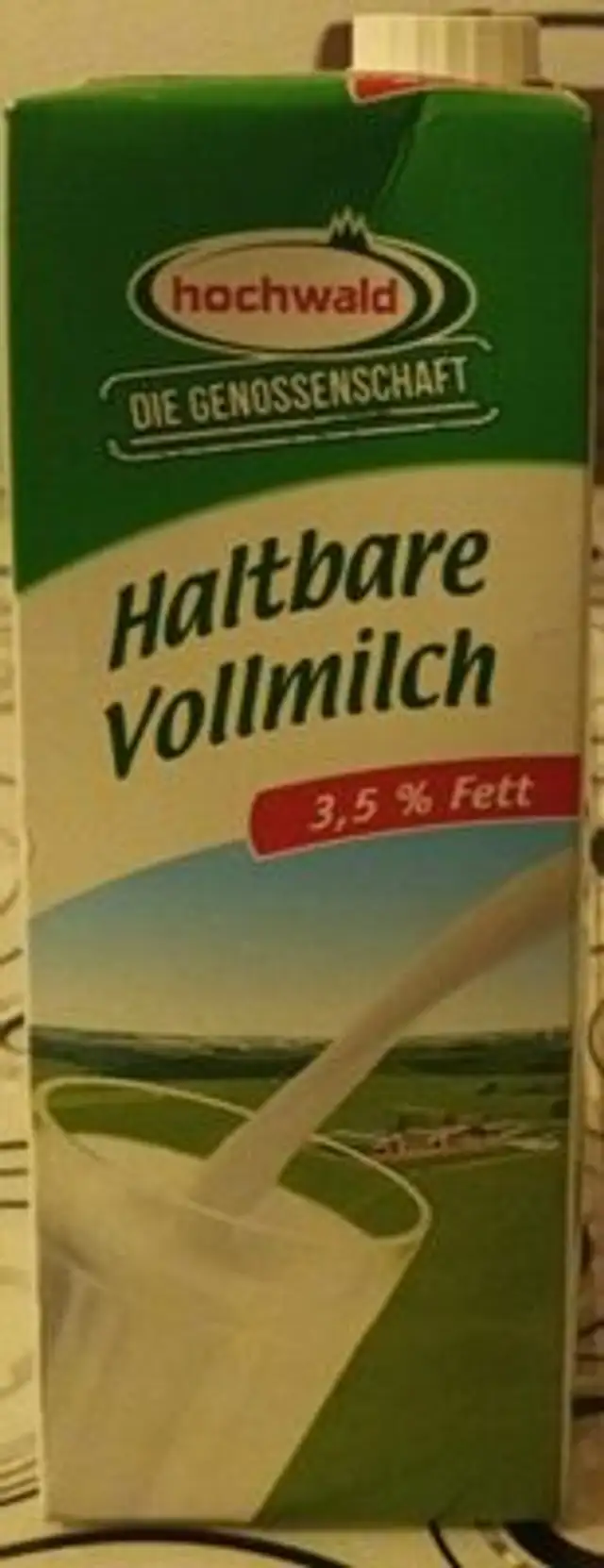 Haltbare Vollmilch nutrition facts table