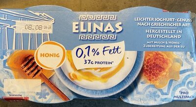 Griechischer Joghurt 0,1% Honig front packaging