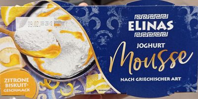 Joghurt Mousse Zitrone Biskuit-Geschmack