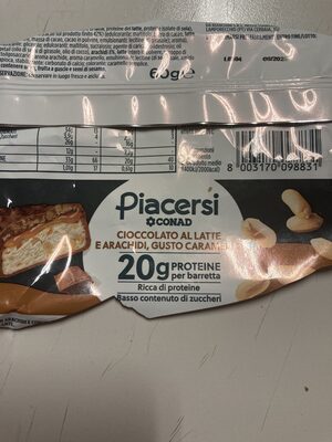 Barretta proteica piacersi con arachidi