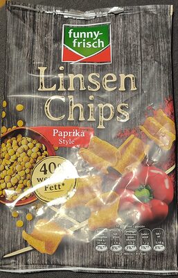Linsen Chips Paprika Style front packaging