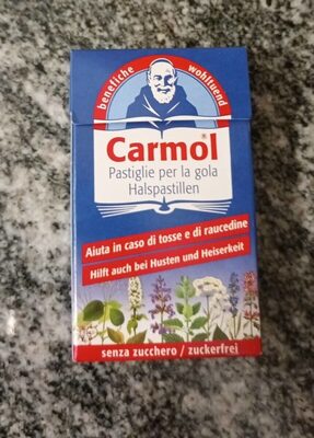 Carmol pastiglie per la gola Halspastillen front packaging