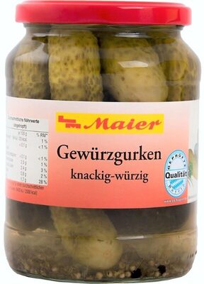 Konserve - Gurken - knackig-würzig front packaging