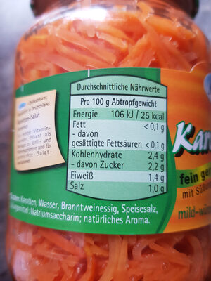 Karotten-Salat front packaging