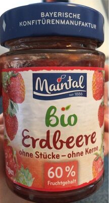 Bio Erdbeere ohne Stücke ohne Kerne Fruchtaufstrich
