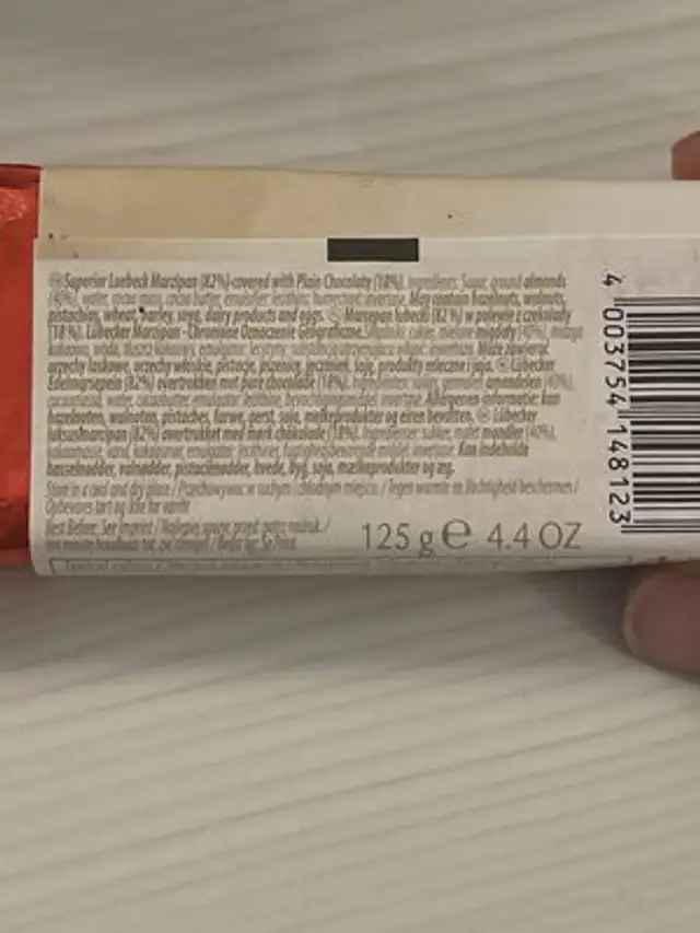 Unknown ingredients label