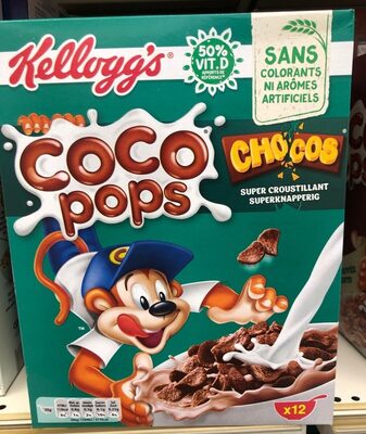Coco pops Chocos front packaging