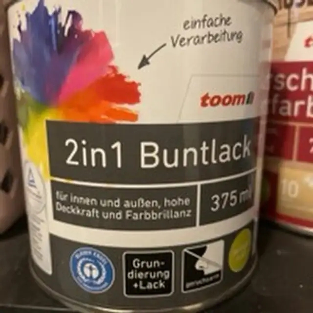 2in1 Buntlack schwarz