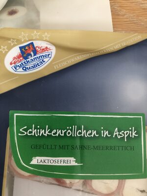 Schinkenröllchen in Aspik
