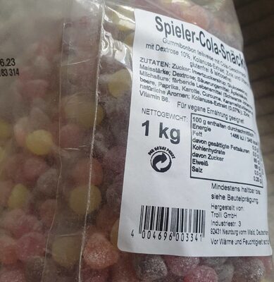 Spieler-Cola-Snäcks