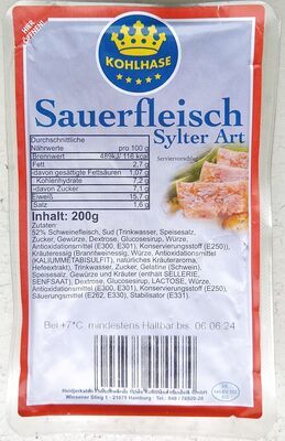 Sauerfleisch Sylter Art