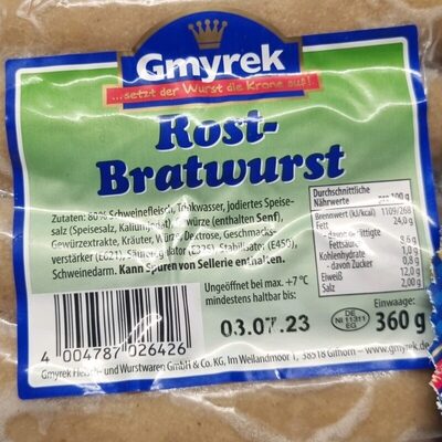 Rost-Bratwurst