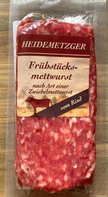 Frühstücksmettwurst vom Rind front packaging