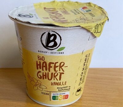 Bio Haferghurt Vanille front packaging