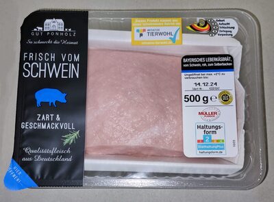 Bayerisches Leberkäsbrät zum Backen front packaging