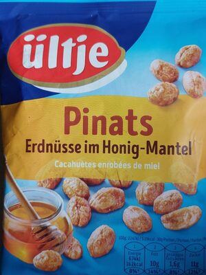 Pinats Erdnüsse in Honig-Mantel