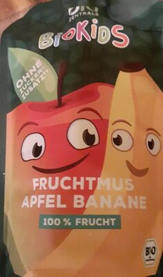 BioKids Fruchtmus Apfel-Banane front packaging