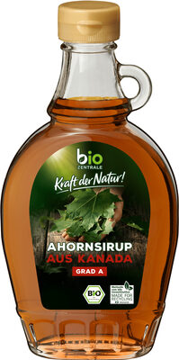 Ahornsirup front packaging
