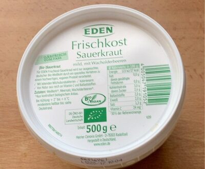 Frischkost Sauerkraut front packaging