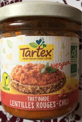 Tartinade lentilles rouges - chili front packaging