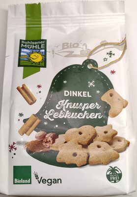 Dinkel Knusper Lebkuchen front packaging