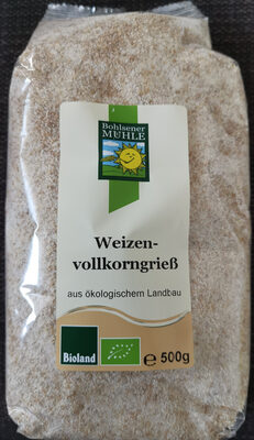 Weizenvollkorngrieß front packaging