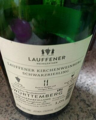 Württemberg Lauffener Kirchenweinberg Schwarzriesling front packaging