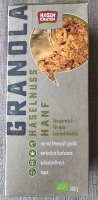 Rosengarten Granola Haselnuss Hanf