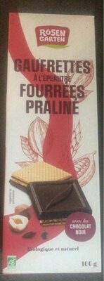 Gaufferette à l’épeautre fourrées praliné front packaging