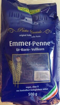 Emmer-Penne Vollkorn, Ur-Korn / Vollkorn front packaging