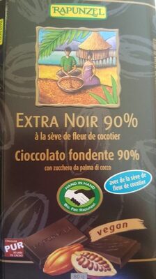 Chocolat 90 % front packaging