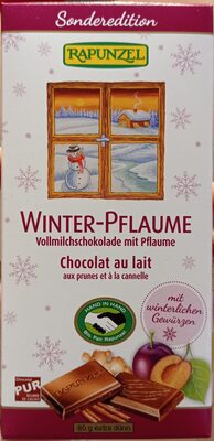 WINTER-PFLAUME Vollmilchschokolade mit Pflaume