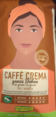 Caffe Crema ganze Bohne front packaging